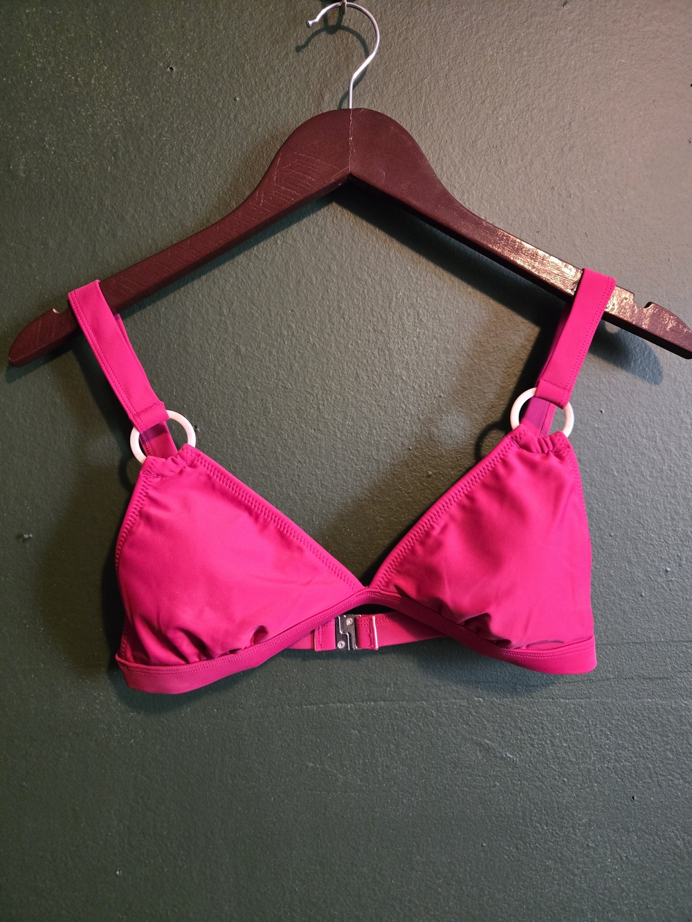 NWOT Pink Triangle Swim Top